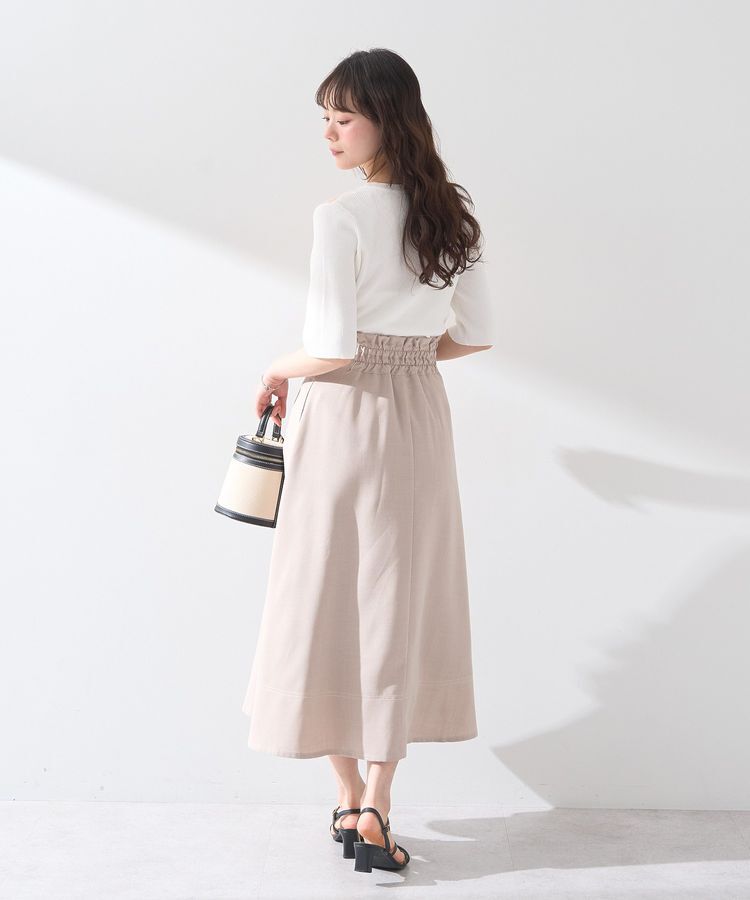 earth music&ecology「フォールドオーバーウエストスカート」|フレア|