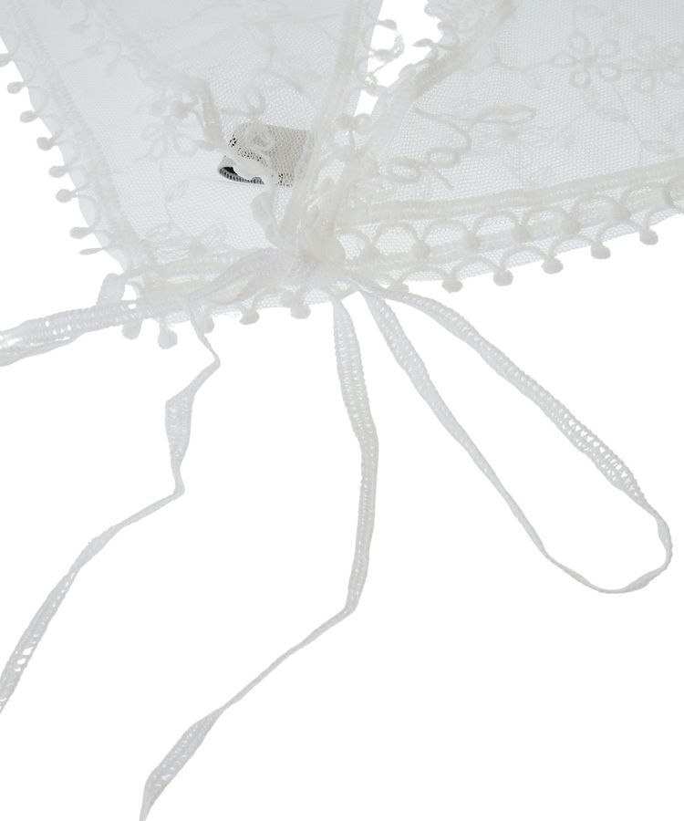 earth music&ecology「フラワーチュールレースバブーシュカ」|バンダナ・スカーフ|