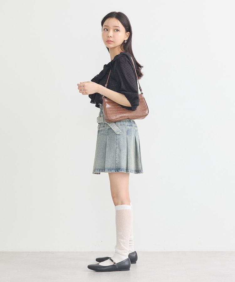 earth music&ecology「ラッフルカットショートボレロ」|カーディガン|