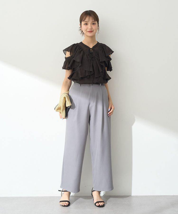 earth music&ecology「接触冷感2wayレースタンクトップ」|キャミソール|