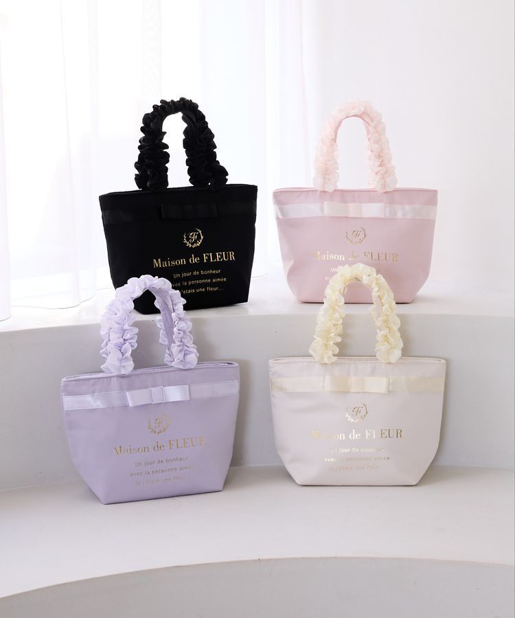 Maison de FLEUR「ブランドロゴフリルハンドルトートSバッグ」|トートバッグ|