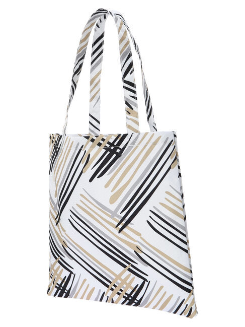  「パターンプリントファブリックトート」|ハンドバッグ|