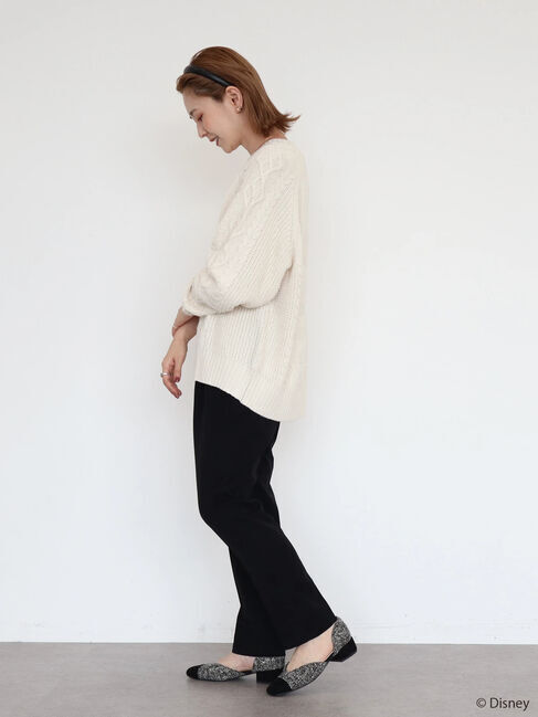  「ケーブルニットプルオーバー/Mickey」|ニット・セーター|