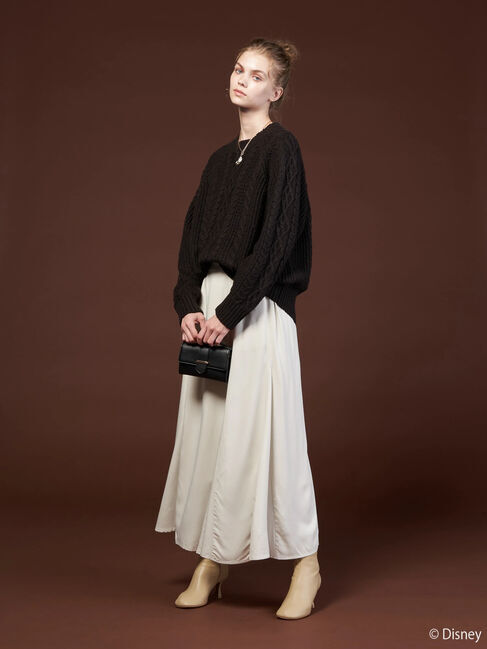  「ケーブルニットプルオーバー/Mickey」|ニット・セーター|