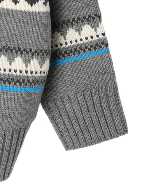  「カウチン柄ニットカーディガン」|カーディガン|