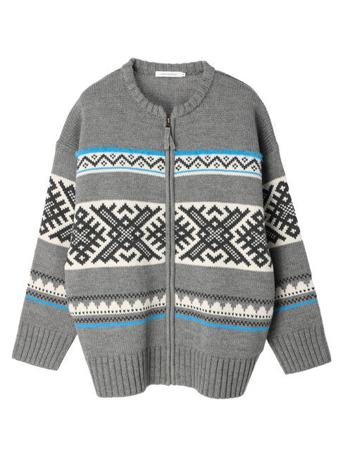  「カウチン柄ニットカーディガン」|カーディガン|