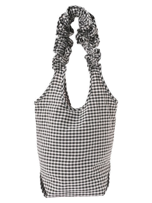  「ギンガムフリルバッグ」|ハンドバッグ|