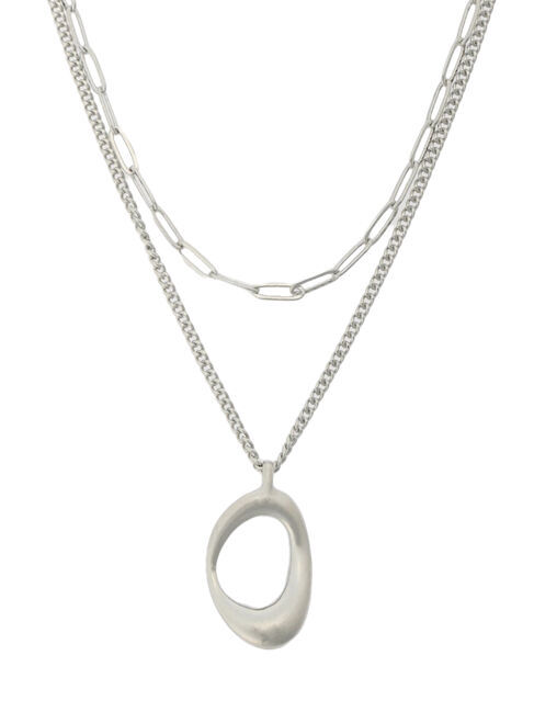  「ワントップ&times;チェーン2連セットネックレス」|ネックレス|