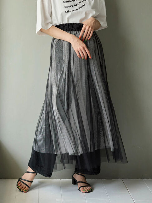  「・ELENCARE DUE 3wayチュールスカート」|スカート|