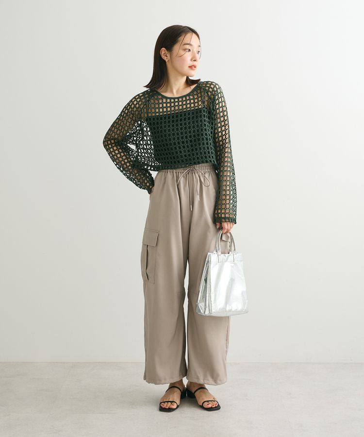 Green Parks「・SUGAR　SPOON　フラワーメッシュプルオーバー」|Tシャツ・カットソー|