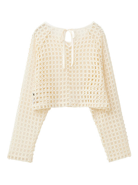 Green Parks「・SUGAR　SPOON　フラワーメッシュプルオーバー」|Tシャツ・カットソー|