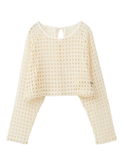 Green Parks「・SUGAR　SPOON　フラワーメッシュプルオーバー」|Tシャツ・カットソー|