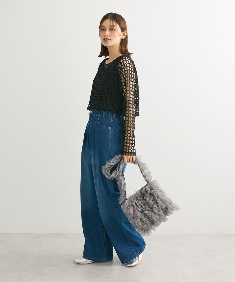 Green Parks「・SUGAR　SPOON　フラワーメッシュプルオーバー」|Tシャツ・カットソー|