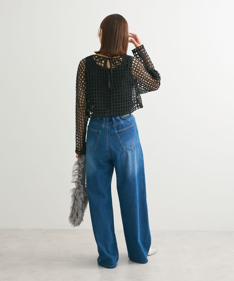 Green Parks「・SUGAR　SPOON　フラワーメッシュプルオーバー」|Tシャツ・カットソー|