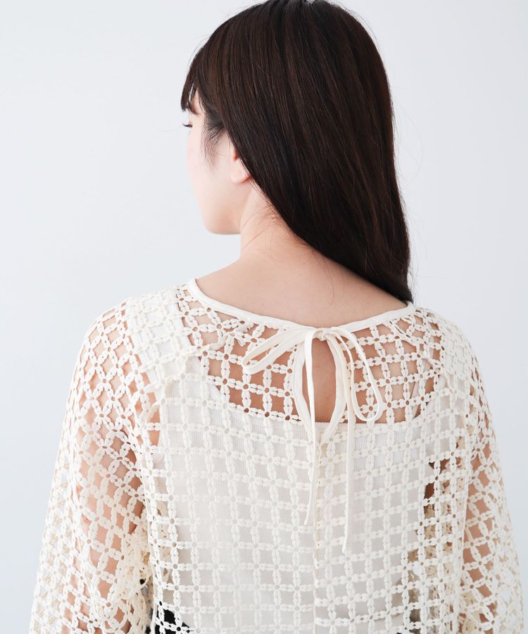 Green Parks「・SUGAR　SPOON　フラワーメッシュプルオーバー」|Tシャツ・カットソー|