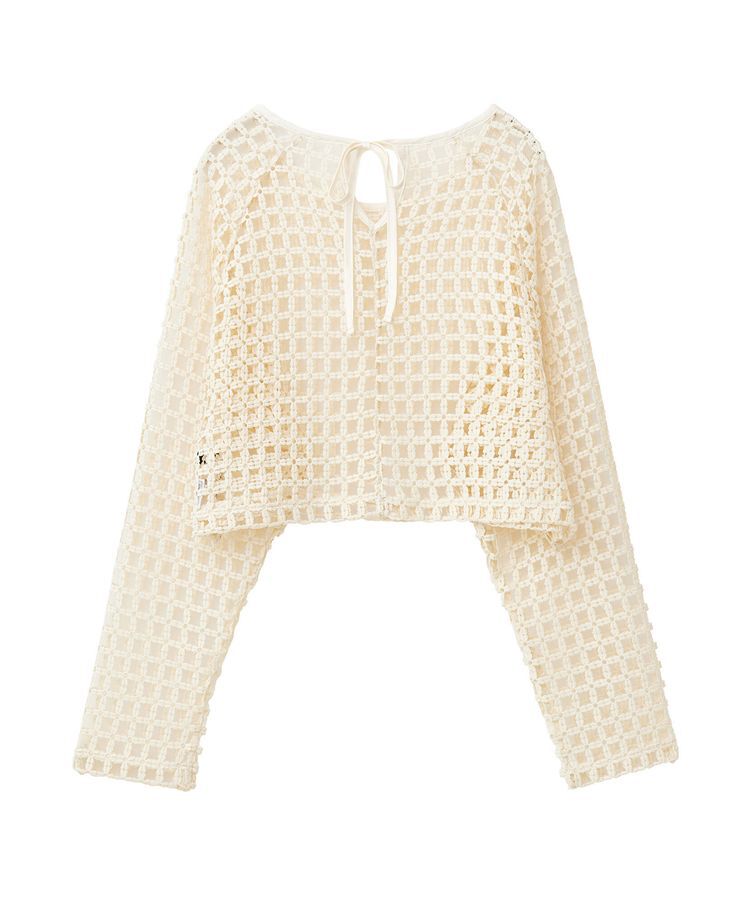 Green Parks「・SUGAR　SPOON　フラワーメッシュプルオーバー」|Tシャツ・カットソー|