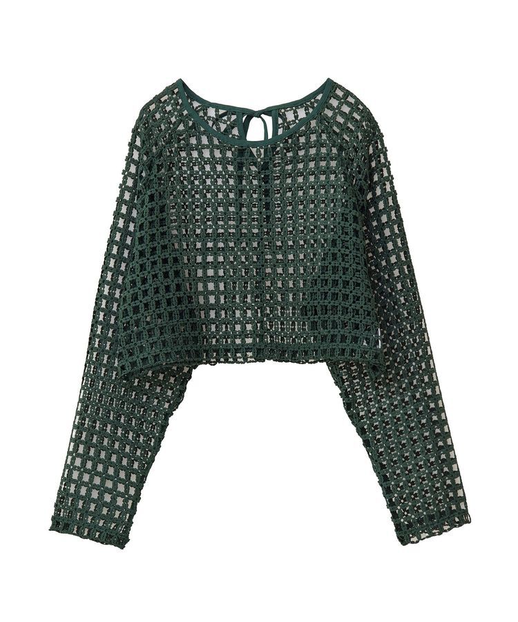 Green Parks「・SUGAR　SPOON　フラワーメッシュプルオーバー」|Tシャツ・カットソー|