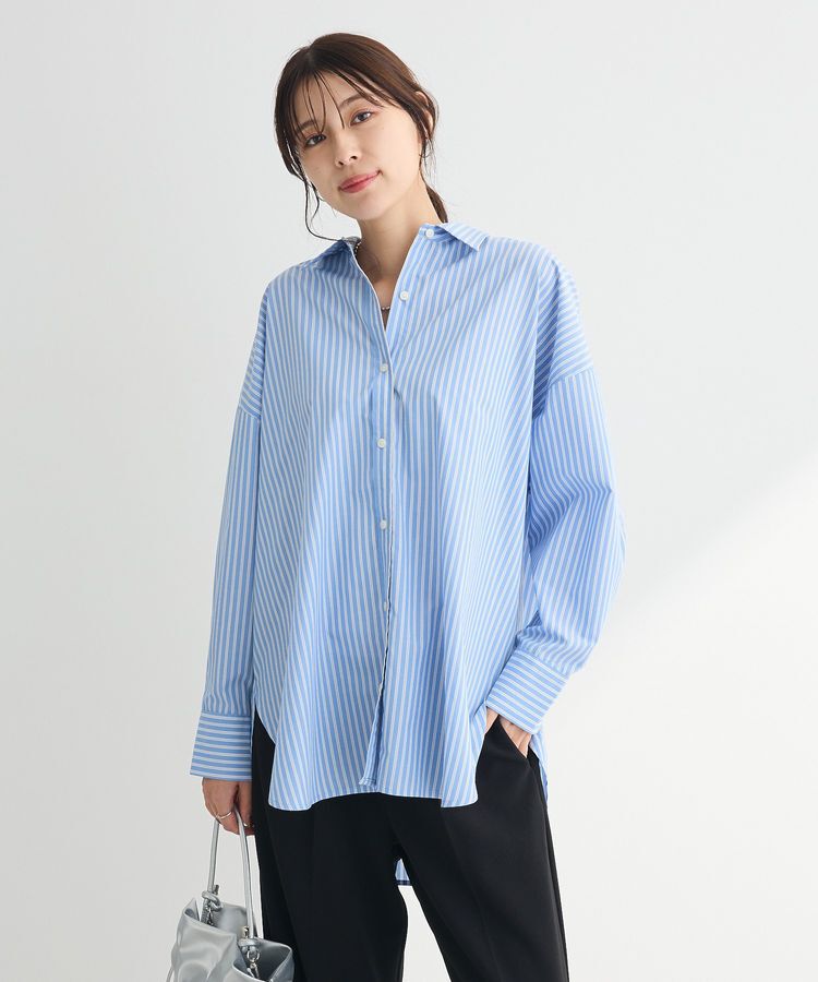 Green Parks「イージーケアストライプシャツ」|シャツ・ブラウス|