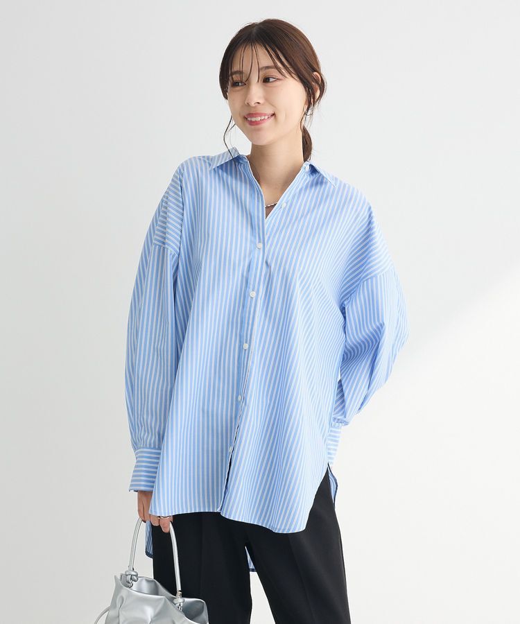 Green Parks「イージーケアストライプシャツ」|シャツ・ブラウス|