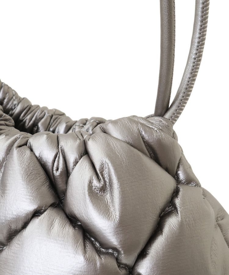 Green Parks「・QUON 合皮キルト巾着」|ポーチ|