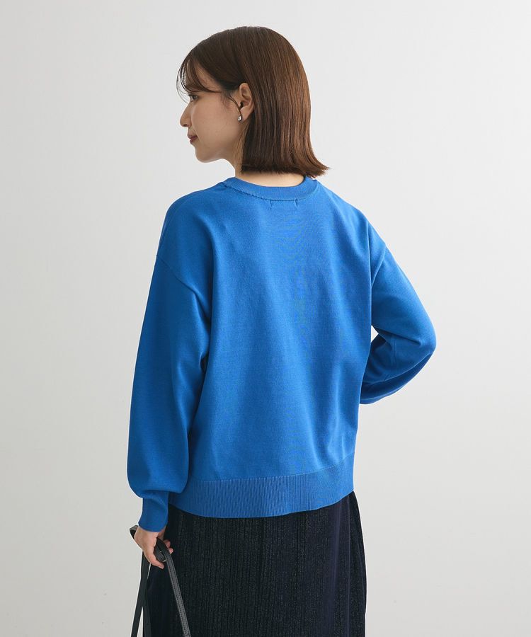 Green Parks「洗える さがら刺しゅうロゴニットプルオーバー」|ニット・セーター|