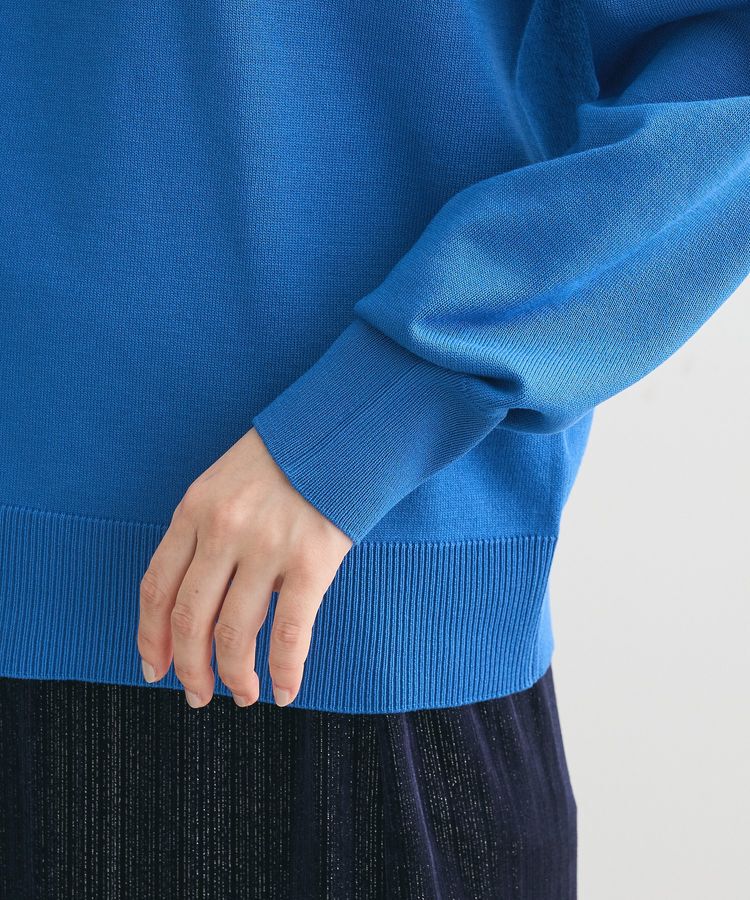 Green Parks「洗える さがら刺しゅうロゴニットプルオーバー」|ニット・セーター|