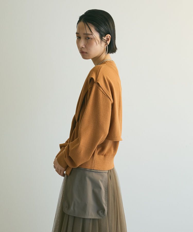 armonia「armonia.ツイストレイヤードプルオーバー」|ニット・セーター|