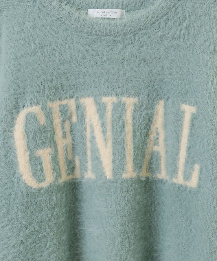 Green Parks「シャギーロゴニットプルオーバー」|ニット・セーター|