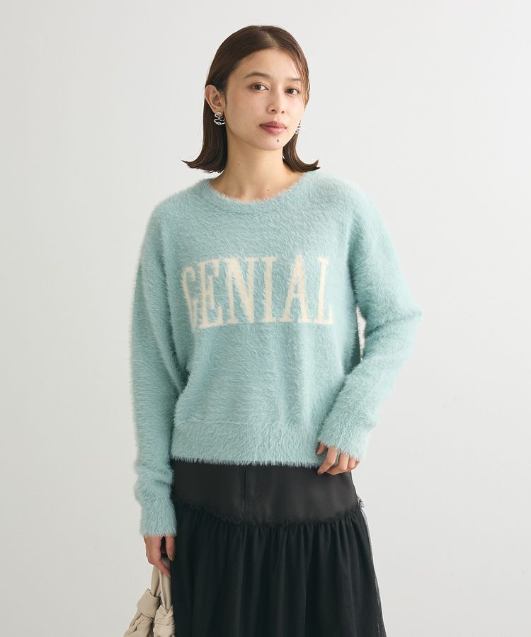 Green Parks「シャギーロゴニットプルオーバー」|ニット・セーター|