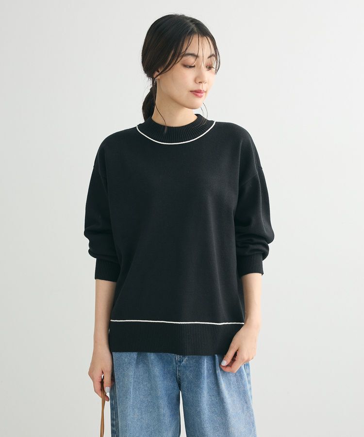 Green Parks「もちやわモックネックニットプルオーバー」|ニット・セーター|