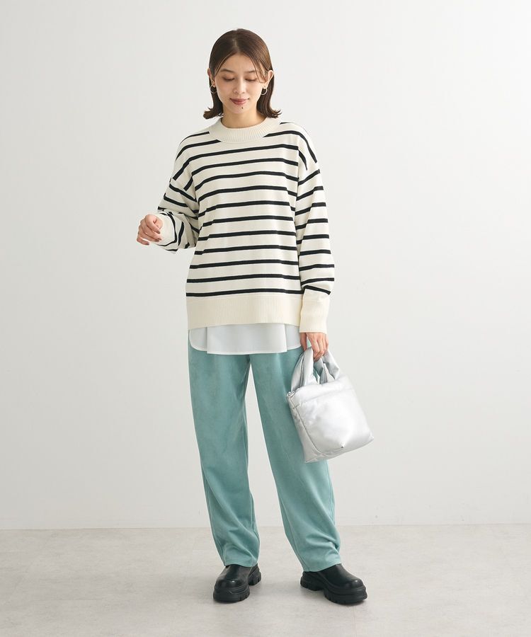 Green Parks「もちやわモックネックニットプルオーバー」|ニット・セーター|