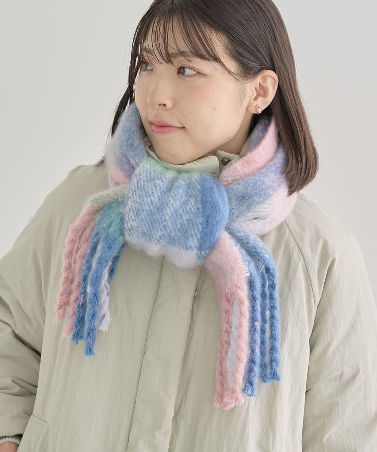 Green Parks「ボリュームチェックマフラー」|マフラー|