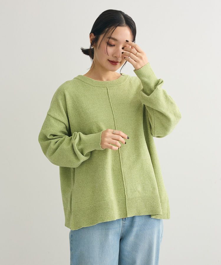 Green Parks「ベロアモールリラックスサイズニットプルオーバー」|ニット・セーター|Green