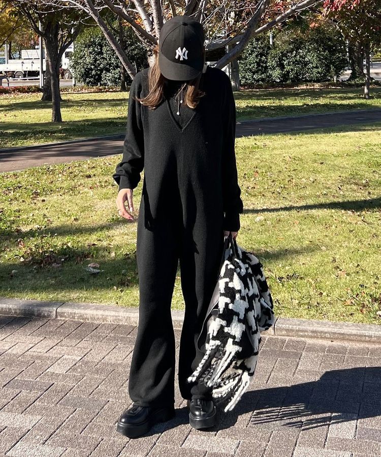 Green Parks「ニットサロペット」|オールインワン|