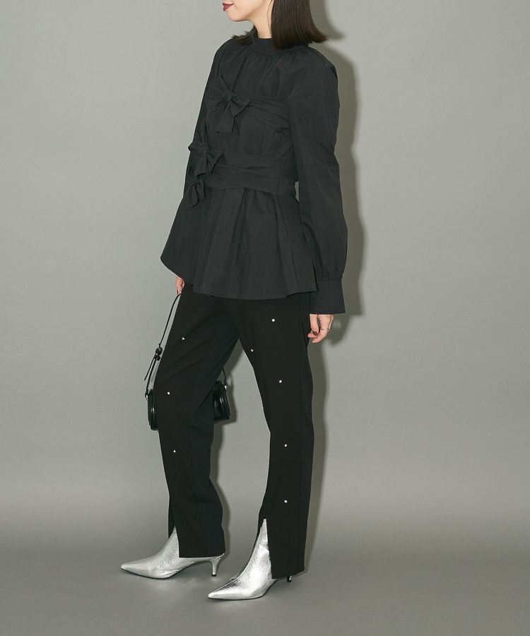 AnriettMusee「ビジューテーパードパンツ」|その他|