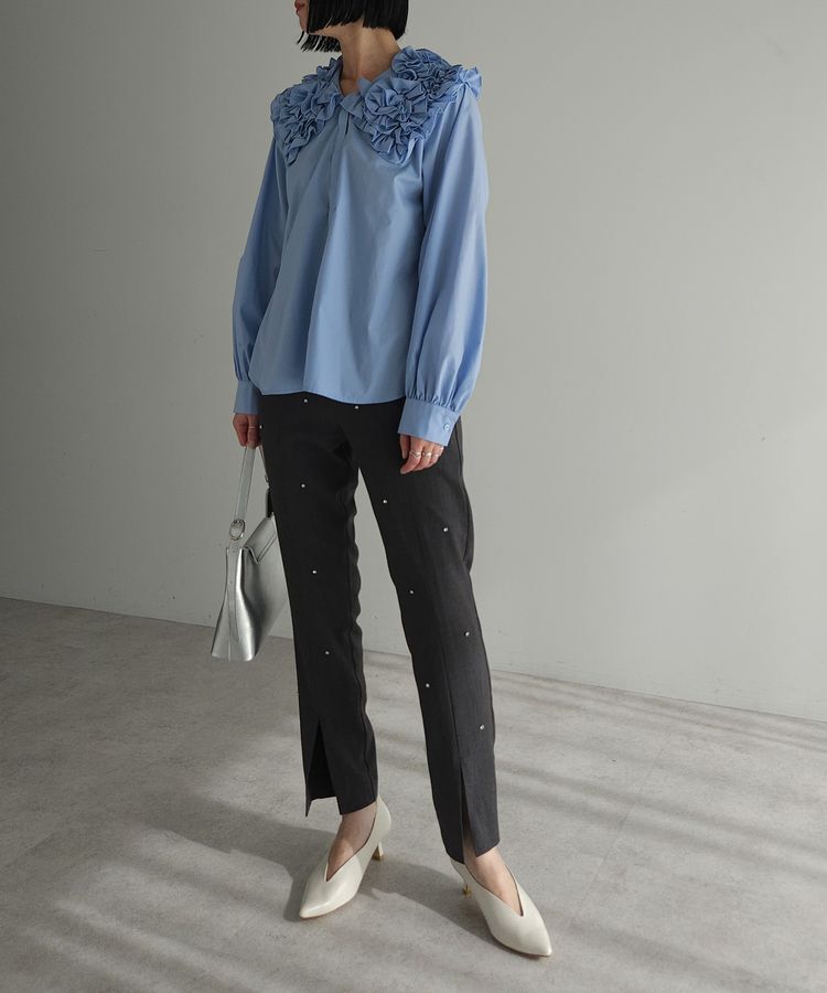 AnriettMusee「ビジューテーパードパンツ」|その他|