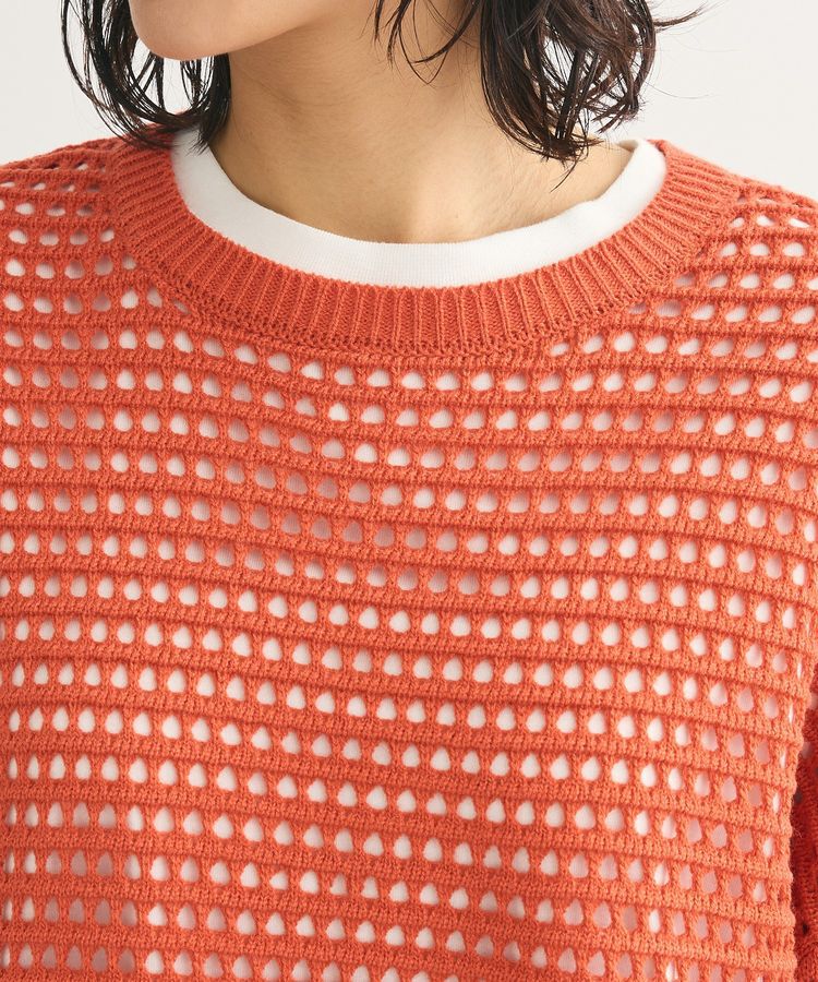 Green Parks「メッシュニットチュニック」|ニット・セーター|