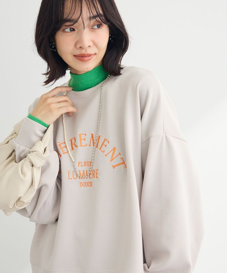 Green Parks「ロゴ刺繍ダンボールプルオーバー」|Tシャツ・カットソー|Beige