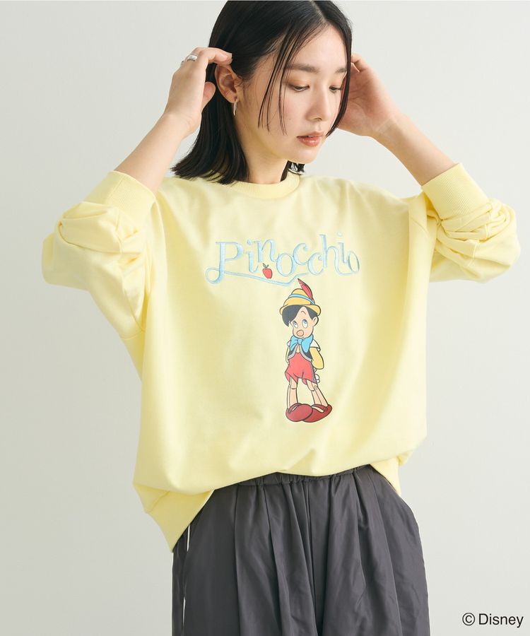 Green Parks「ピノキオ/刺繍ミニ裏毛プルオーバー」|スウェット・ジャージ|Lemon Yellow