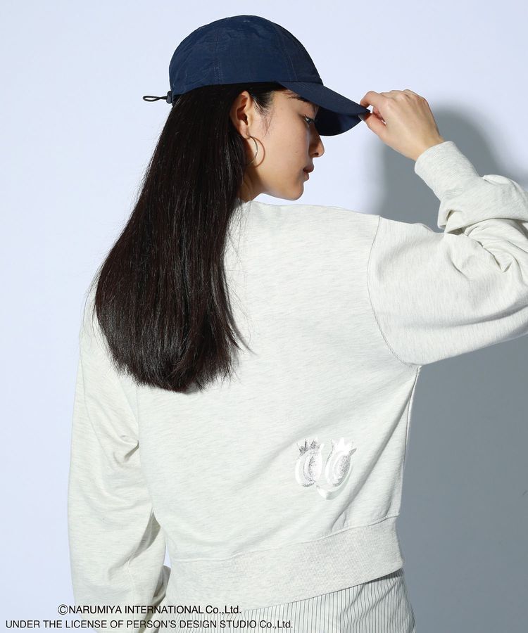 Green Parks「ANGEL BLUE箔プリントZIPカーディガン」|カーディガン|