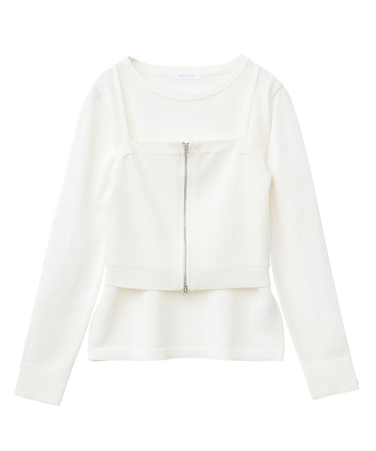 Green Parks「SET2点ニットキャミビスチェ＋プルオーバー」|ニット・セーター|