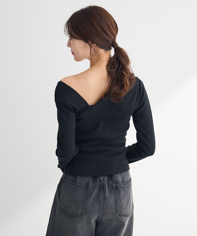 Green Parks「・swing by クロスネックプルオーバー」|Tシャツ・カットソー|