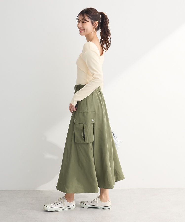 Green Parks「・swing by クロスネックプルオーバー」|Tシャツ・カットソー|