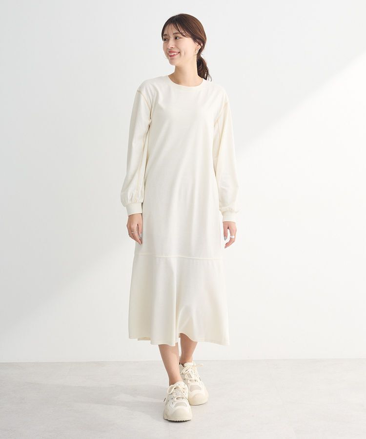 Green Parks「SET2点ベスト+配色ステッチワンピース」|ワンピース|