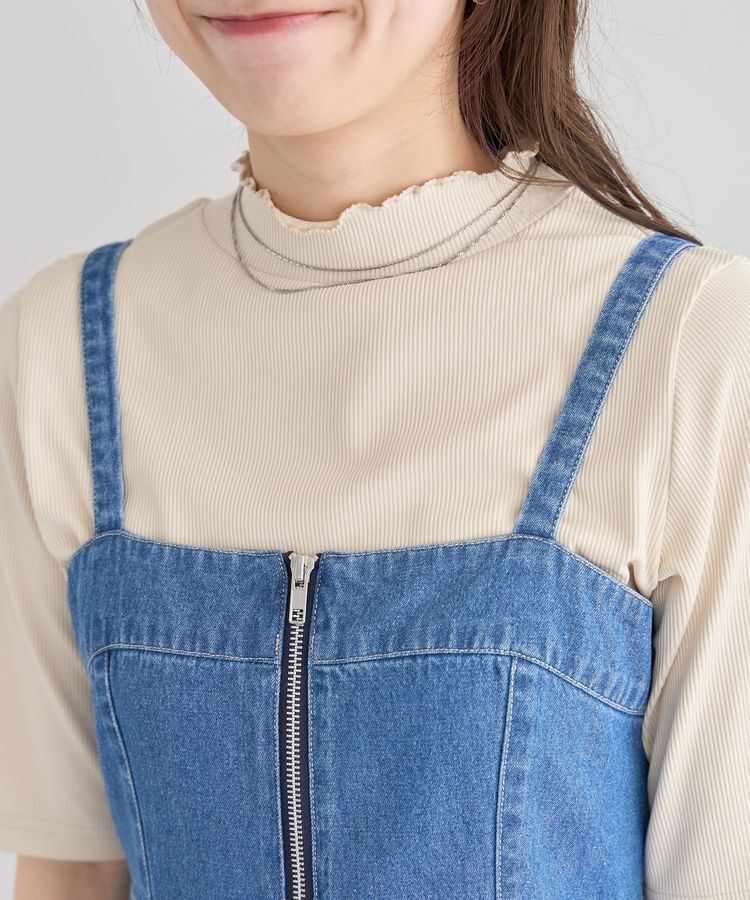 Green Parks「・ELENCARE DUE デニムW-ZIPジャンスカ」|ジャンパースカート|