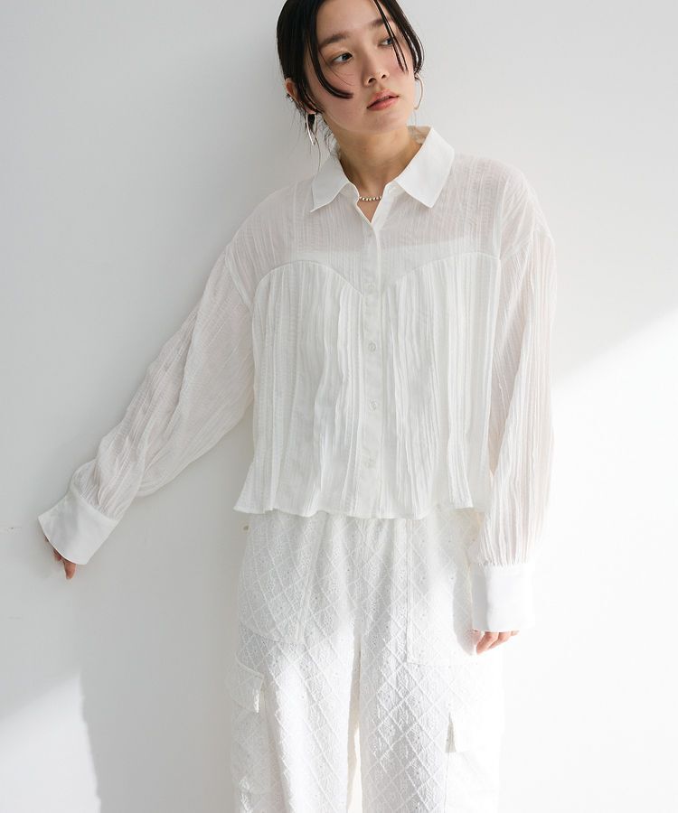 Green Parks「・SUGAR SPOON ワッシャーキリカエブラウス」|シャツ・ブラウス|