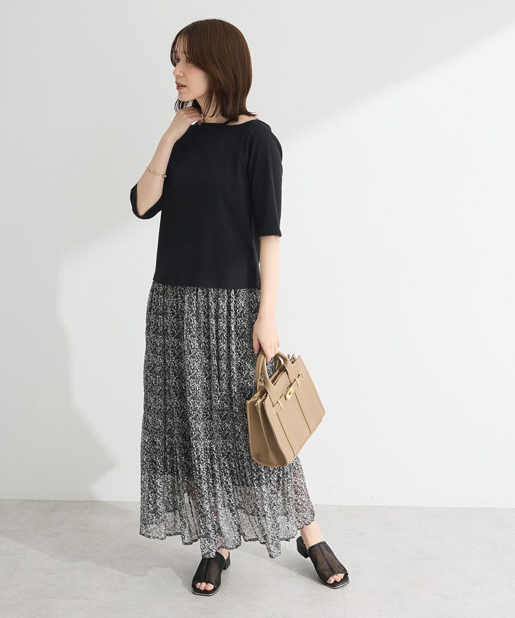 Green Parks「5分袖テレコリブプルオーバー」|Tシャツ・カットソー|