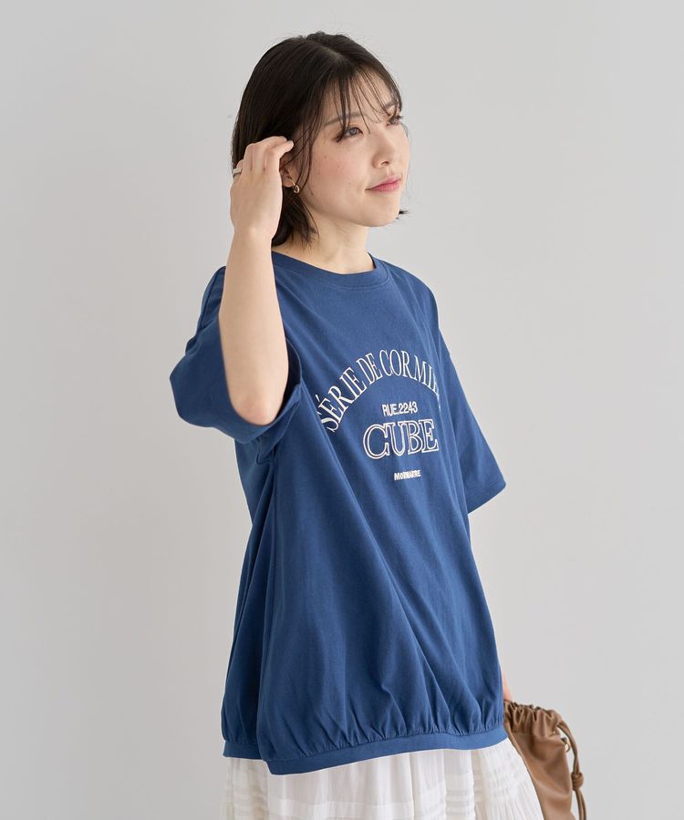 Green Parks「刺繍ロゴチュニック」|チュニック|Navy