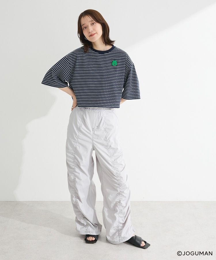 Green Parks「ジョグマン/ボーダーワイドショートTシャツ」|Tシャツ・カットソー|