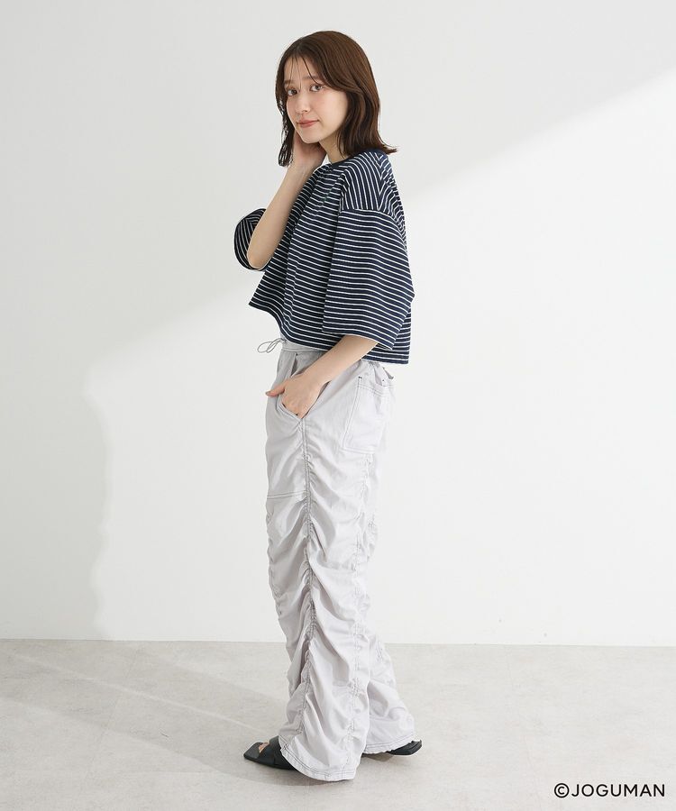 Green Parks「ジョグマン/ボーダーワイドショートTシャツ」|Tシャツ・カットソー|